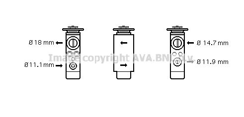 AVA QUALITY COOLING išsiplėtimo vožtuvas, oro kondicionavimas FD1380